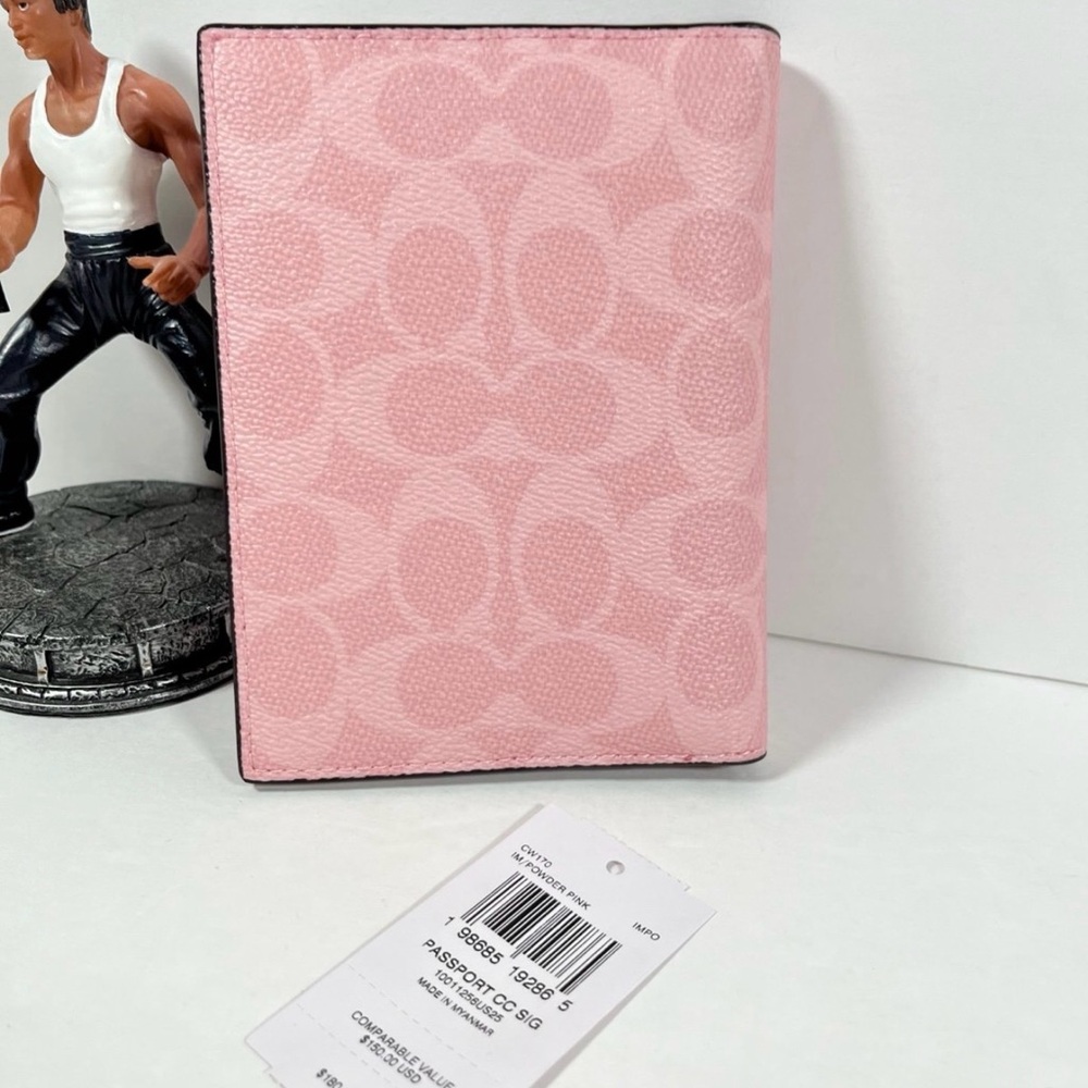 Coach Pink Powder Passport Holder NWT - Picture 2 of 3